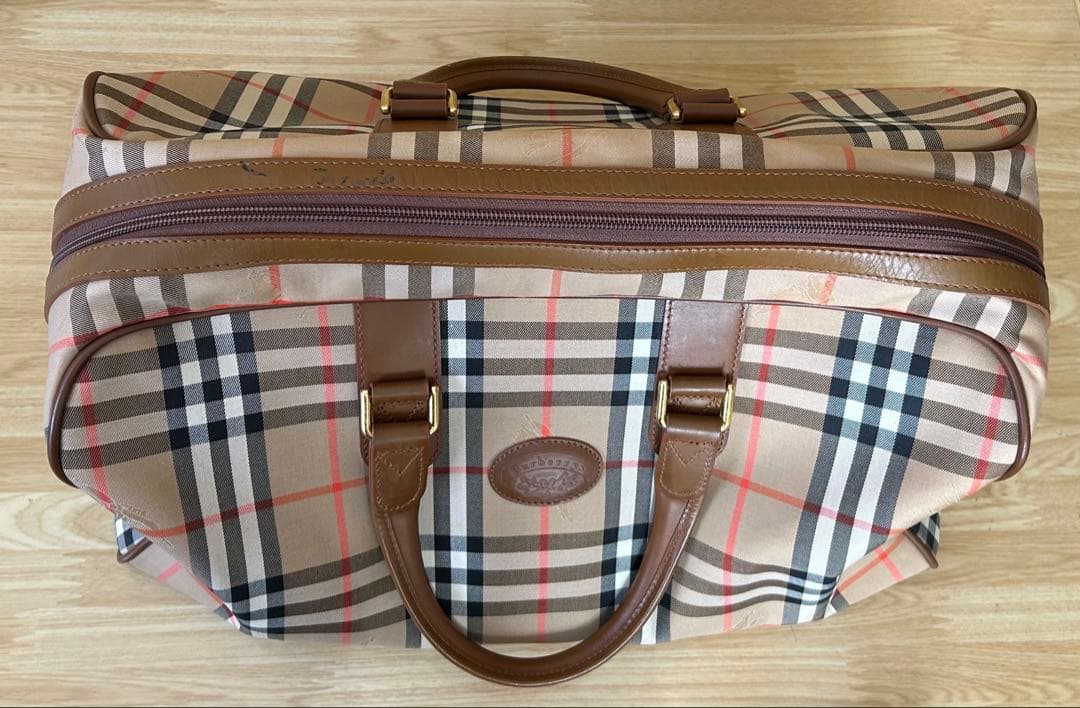 1805 Burberry チェック柄 ボストンバッグ