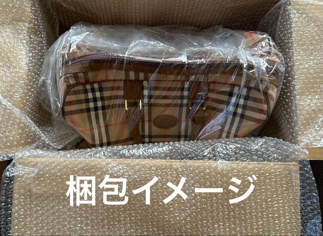 1805 Burberry チェック柄 ボストンバッグ