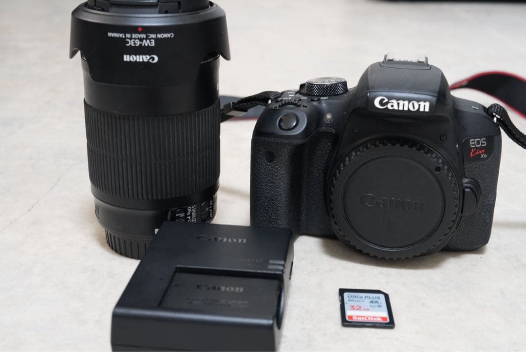 Canon EOS Kiss X9i 55-250mm望遠ズームレンズ付き