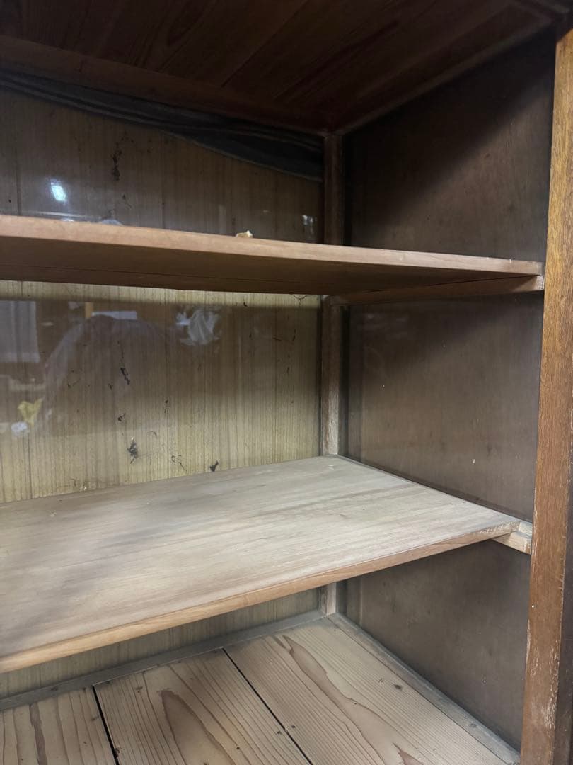 昭和レトロ 商品棚 ショーケース 引き取り限定（右側）