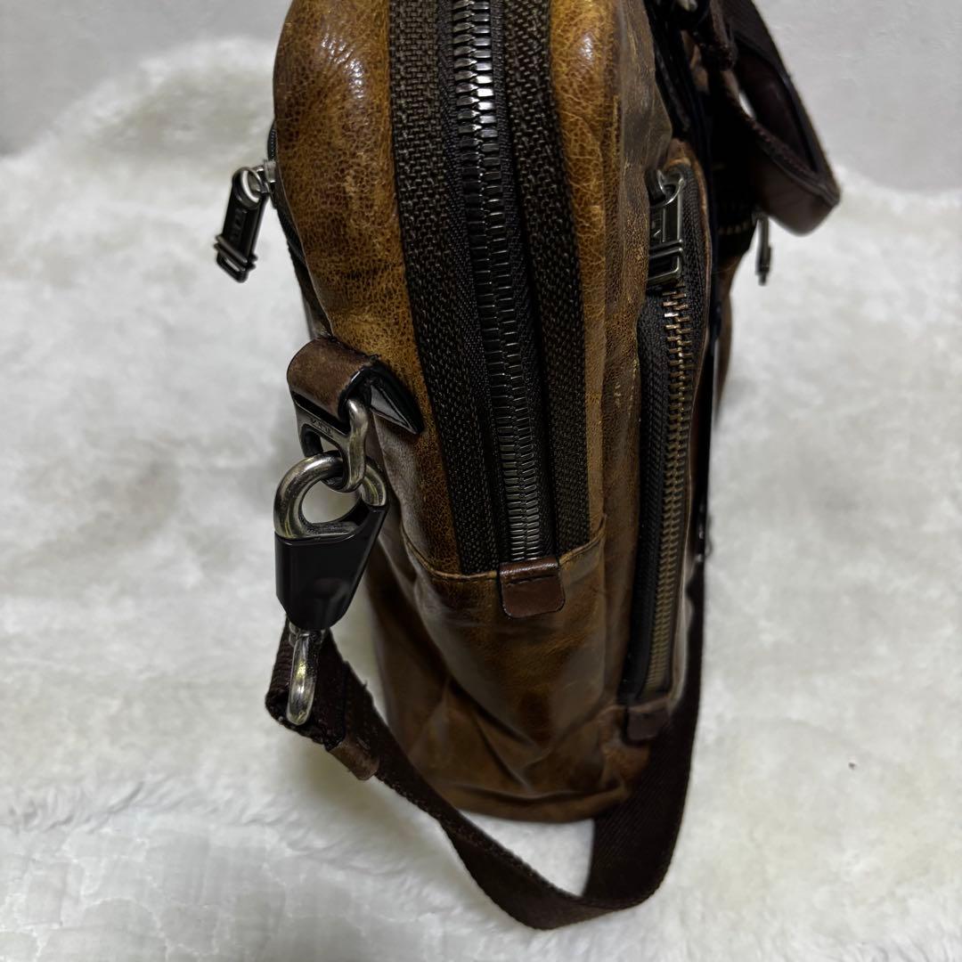 希少 TUMI ビジネスバッグ　ブラウン　本革　メンズ　ツーウェイ　マクネア