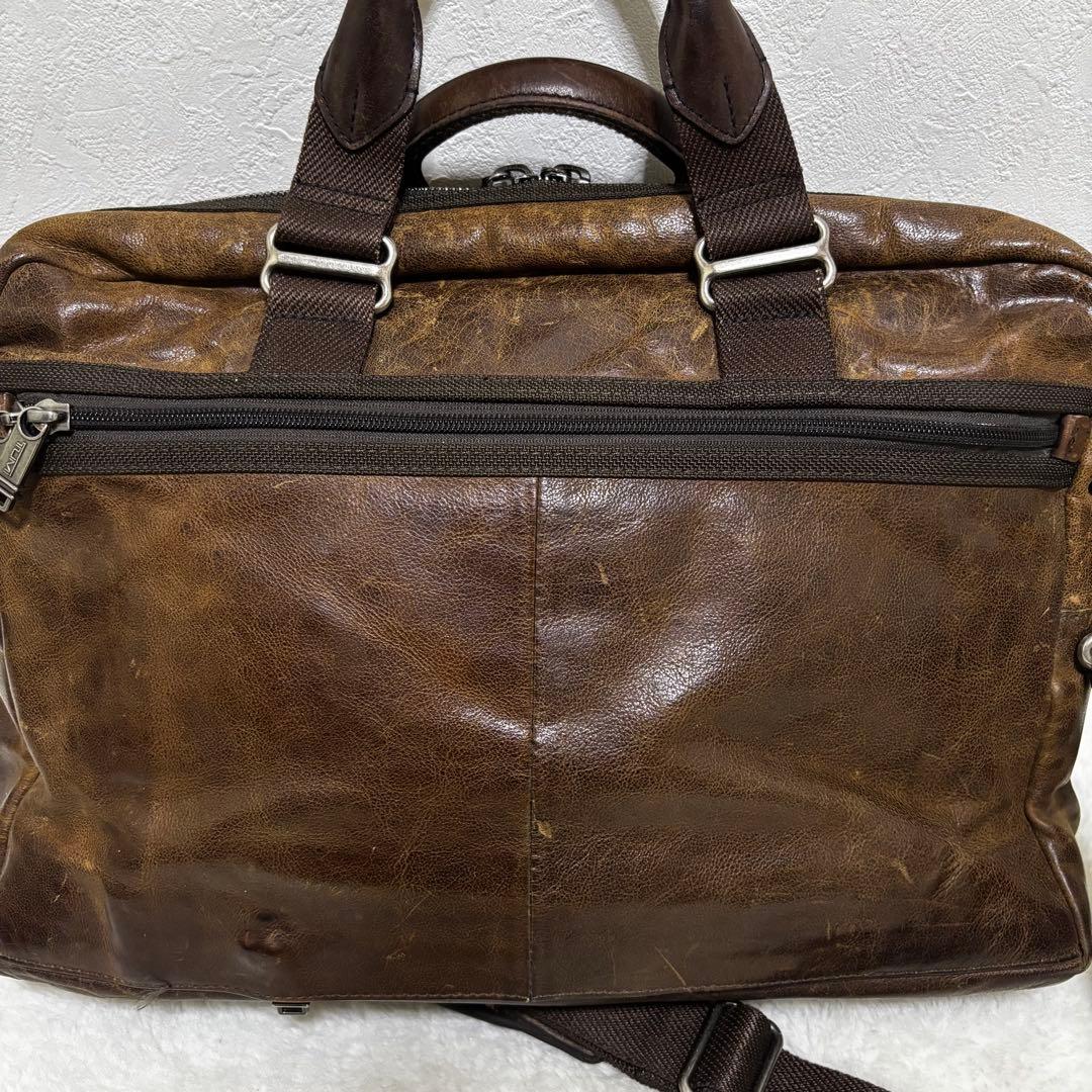 希少 TUMI ビジネスバッグ　ブラウン　本革　メンズ　ツーウェイ　マクネア