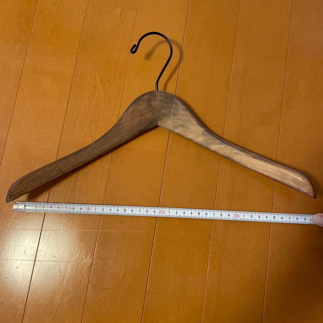 ロータス　アンティーク　木製ハンガー　トップスハンガー　大人用　Ｌ　25本