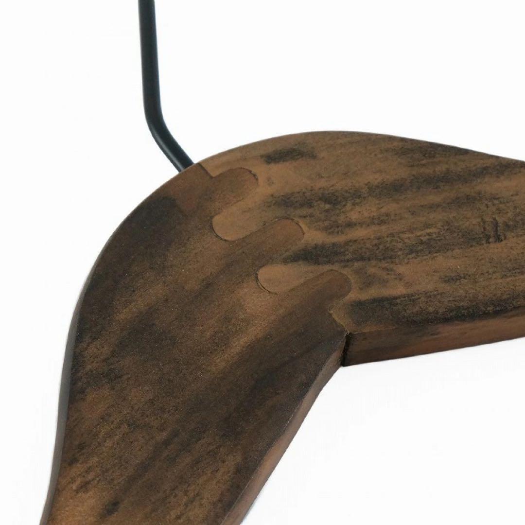 ロータス　アンティーク　木製ハンガー　トップスハンガー　大人用　Ｌ　25本