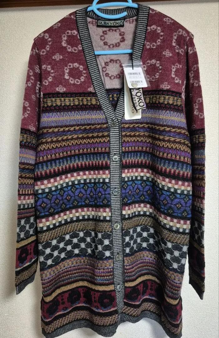 ✨️らみくろたま✨️エム&キョウコ プランツ ジャカードロングカーディガン