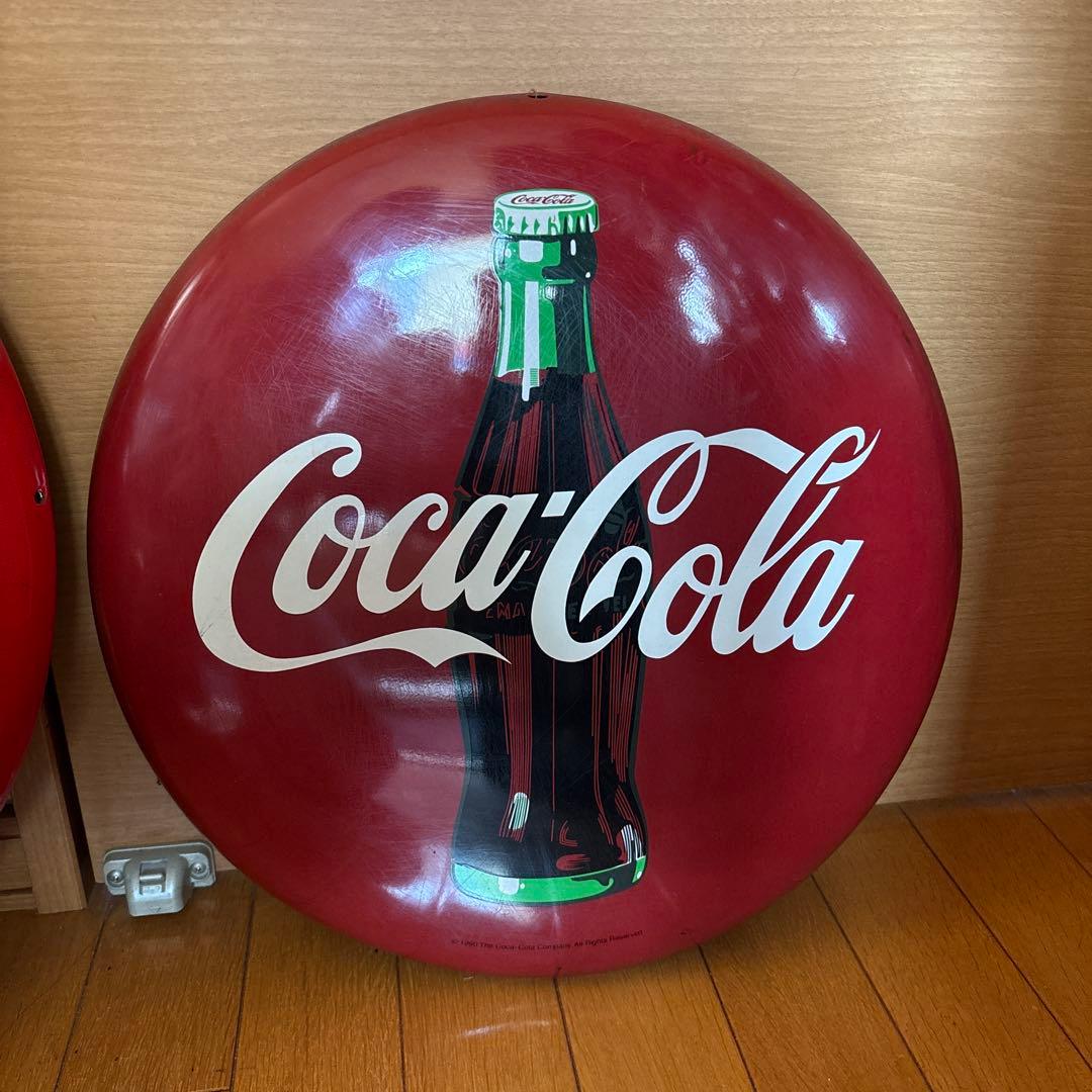 Coca-Cola 丸　看板 2個セット