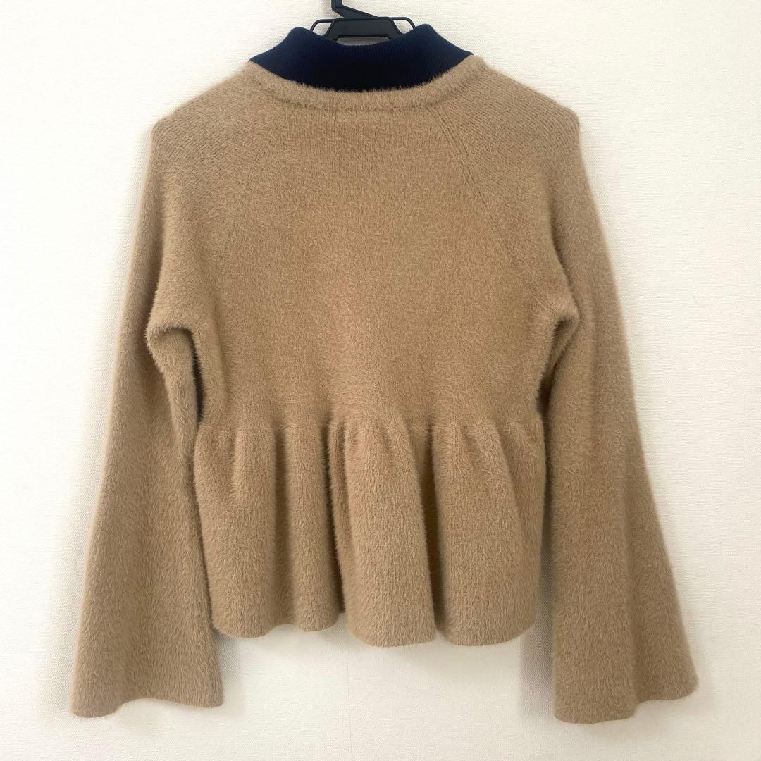 MARY QUANT フレアペプラムニット