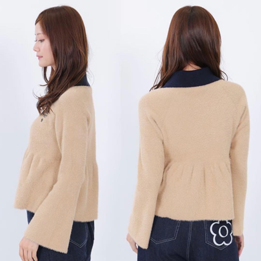 MARY QUANT フレアペプラムニット