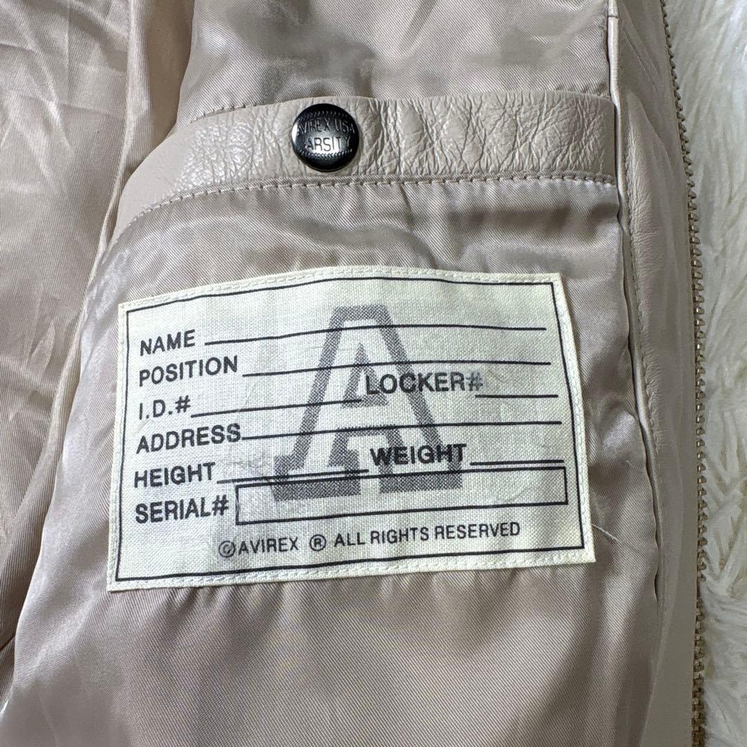 未使用級✨AVIREX アヴィレックス　フードシグネチャー　レザージャケット