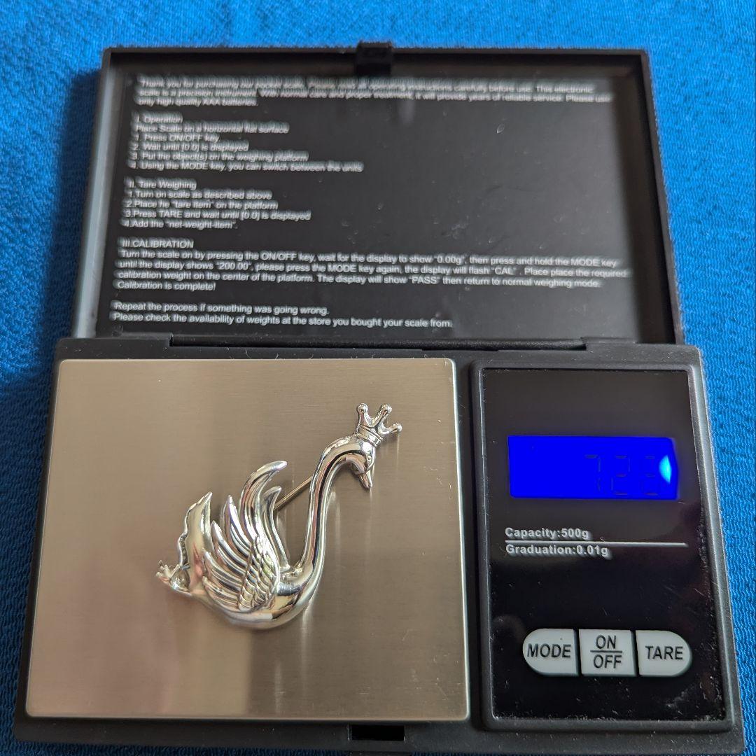 STERLING Lang社製 白鳥ブローチ ヴィンテージ