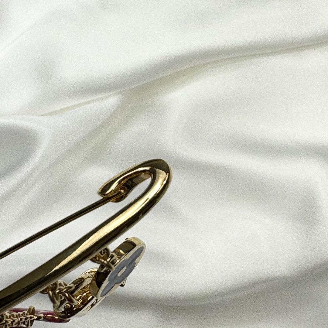 美品✨ルイヴィトン ブローチ チャーム 5連 ゴールド