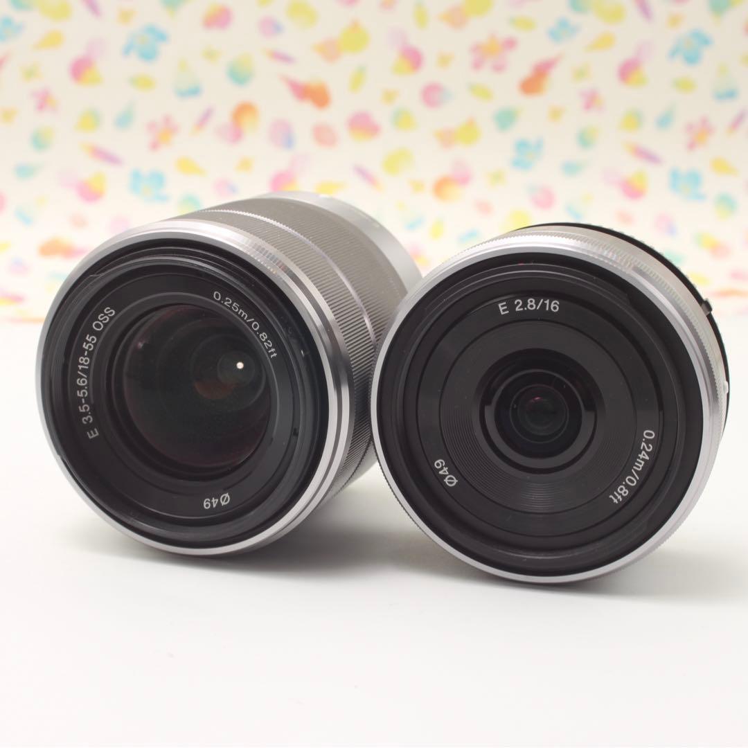 ✨美品✨SONY α NEX-6 Wレンズセット✨高性能デジタル一眼❣️翌朝発送❣️