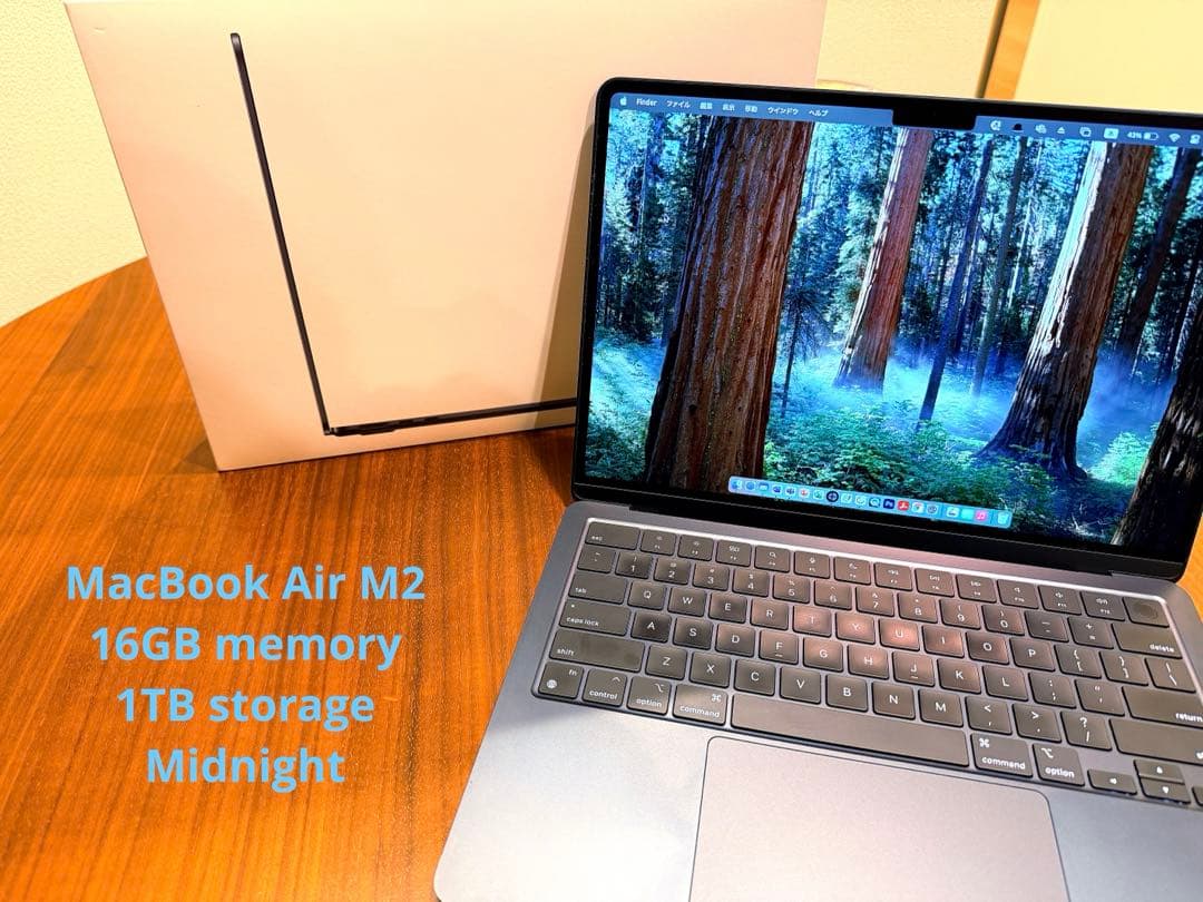 MacBook Air M2 メモリ16GB ストレージ1TB 13インチ