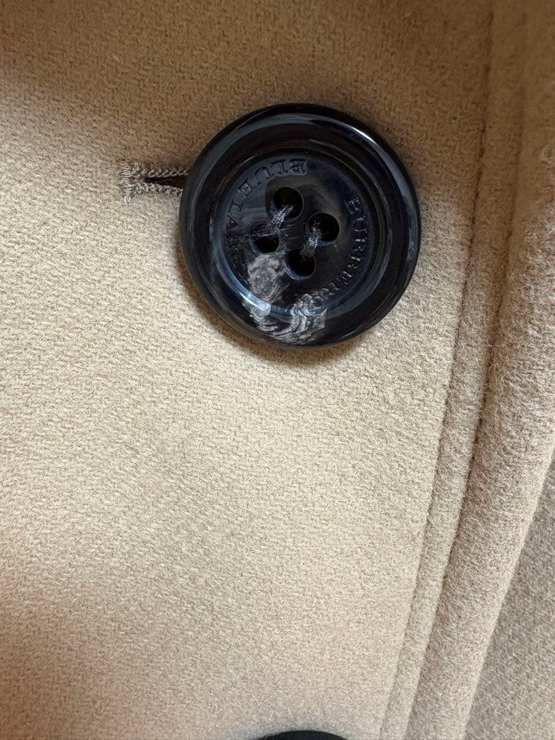 【美品】バーバリーブルーレーベル アンゴラフォックスファー ロングコート38