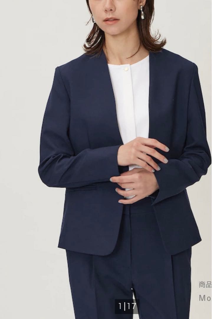 PLST プレミアムオックスカラーレスジャケット ストレートパンツ 2025