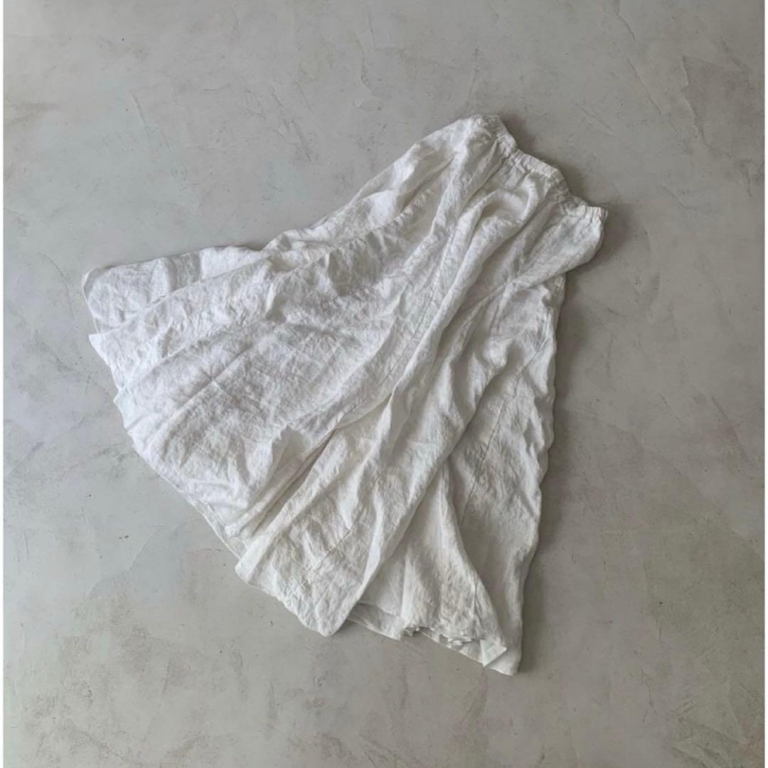 argue フレンチリネンロングスカート