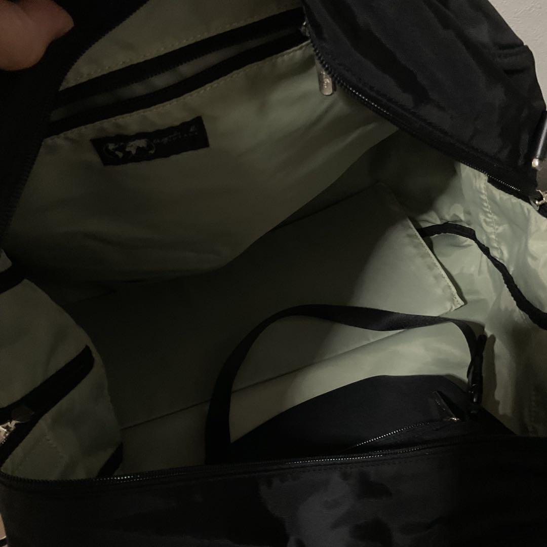 ☆開店セール☆ 新品未使用 美品 アニエスベー クロシェット付 ボストンバッグ