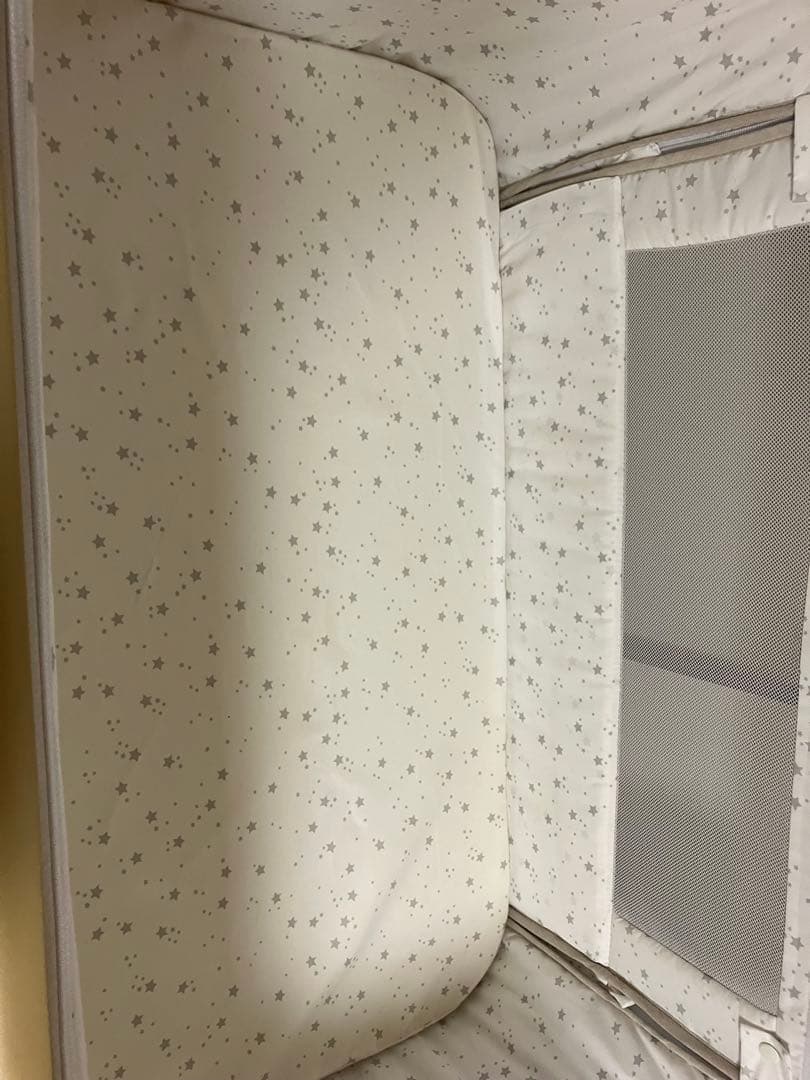 【美品・付属品完備】2025最新型モデル　HZDMJ ベビーベッド　ベージュ