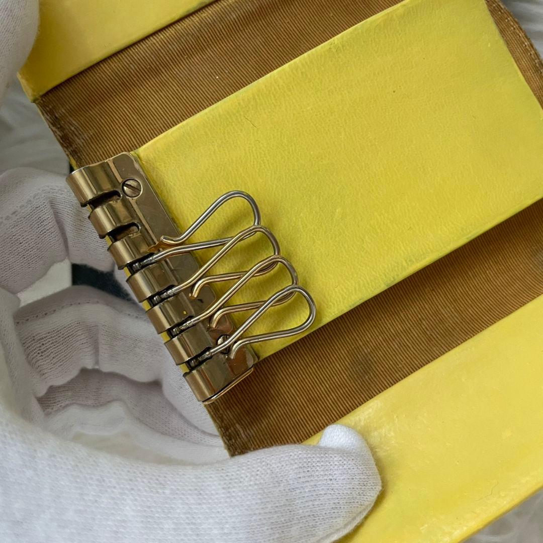 金運 シャネル CHANEL カードケース キーケース イエロー ココマーク