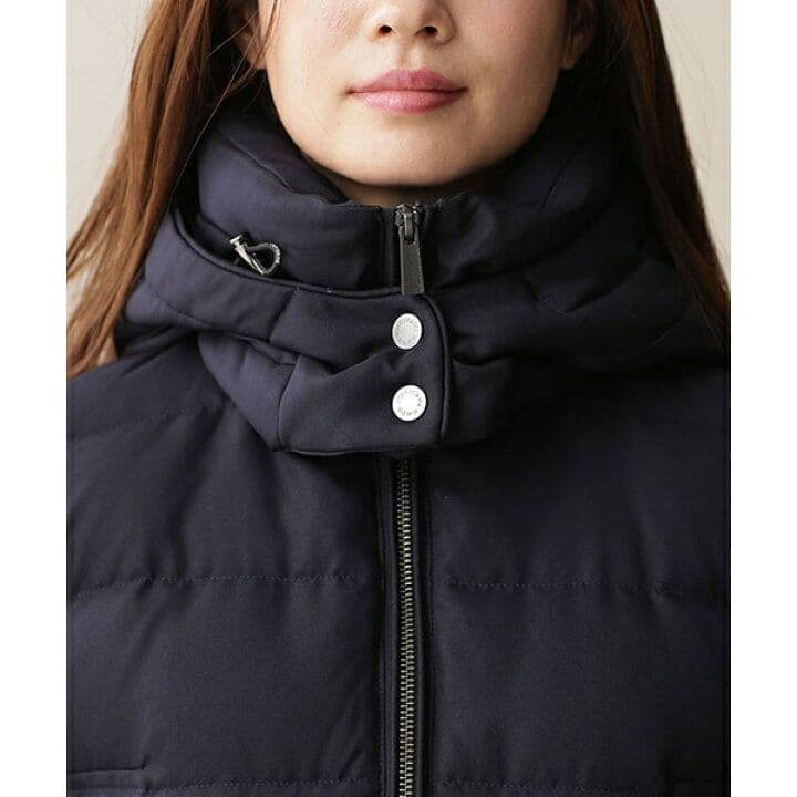 【nano・universe】西川ダウンコート ネイビー ファー取り外し可能