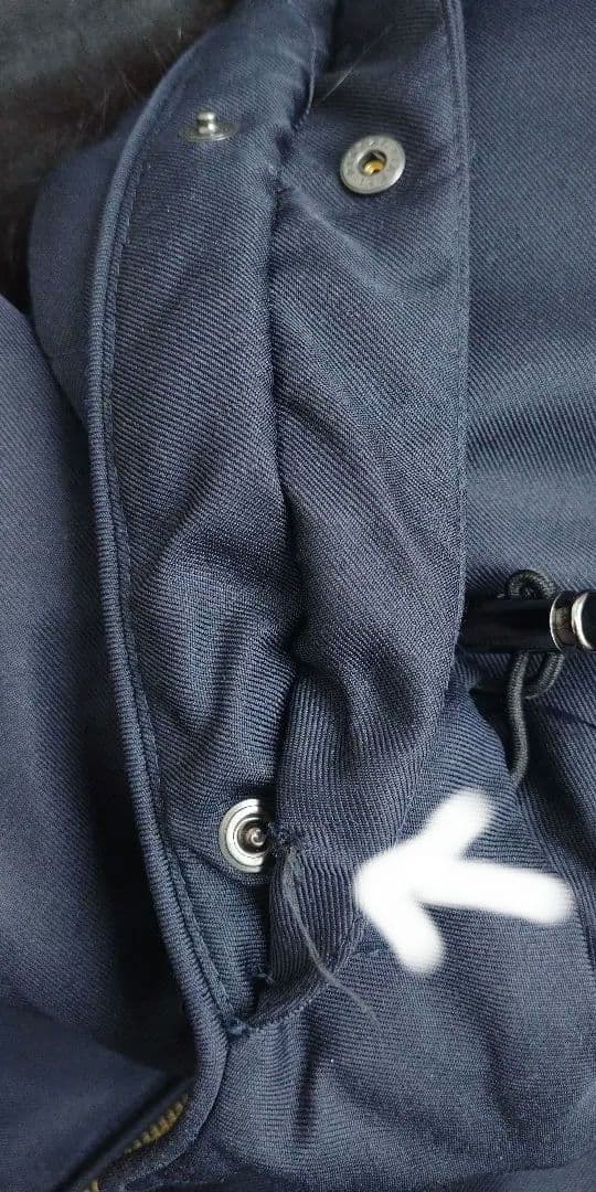 【nano・universe】西川ダウンコート ネイビー ファー取り外し可能