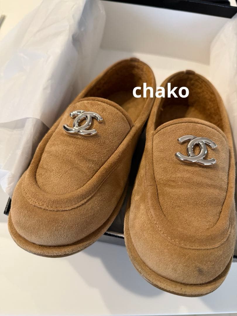 美品◼️CHANEL◼️モカシンローファー37