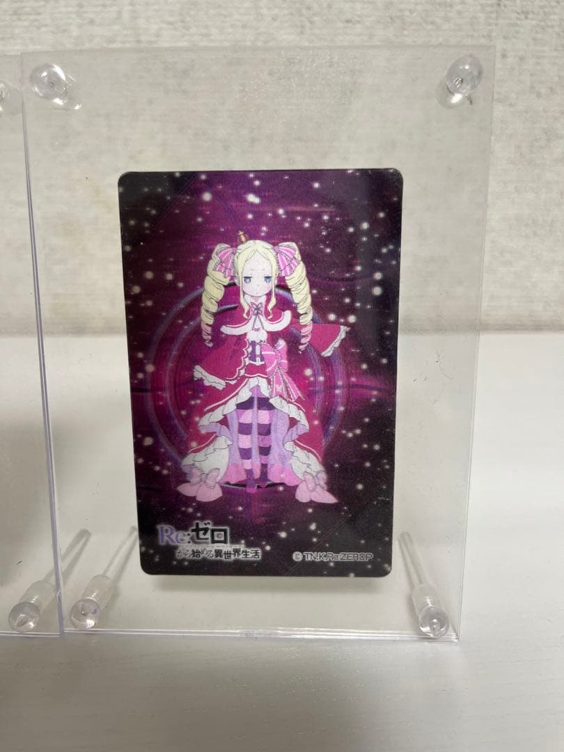 リゼロ　日本製カード　ディスプレイ付　6種