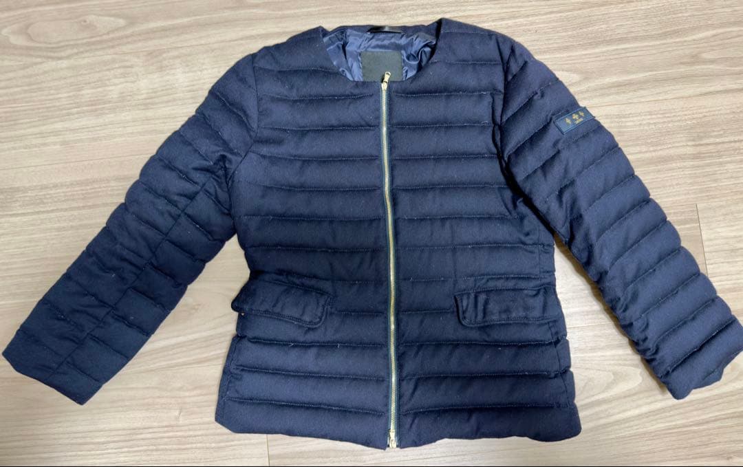 タトラス スピノサ ダウンジャケット ブルゾン ショート丈 ダークネイビー