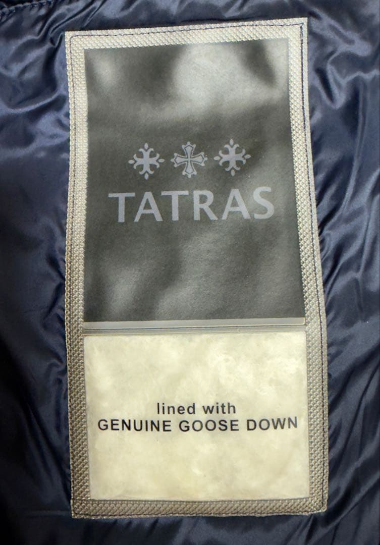 タトラス スピノサ ダウンジャケット ブルゾン ショート丈 ダークネイビー
