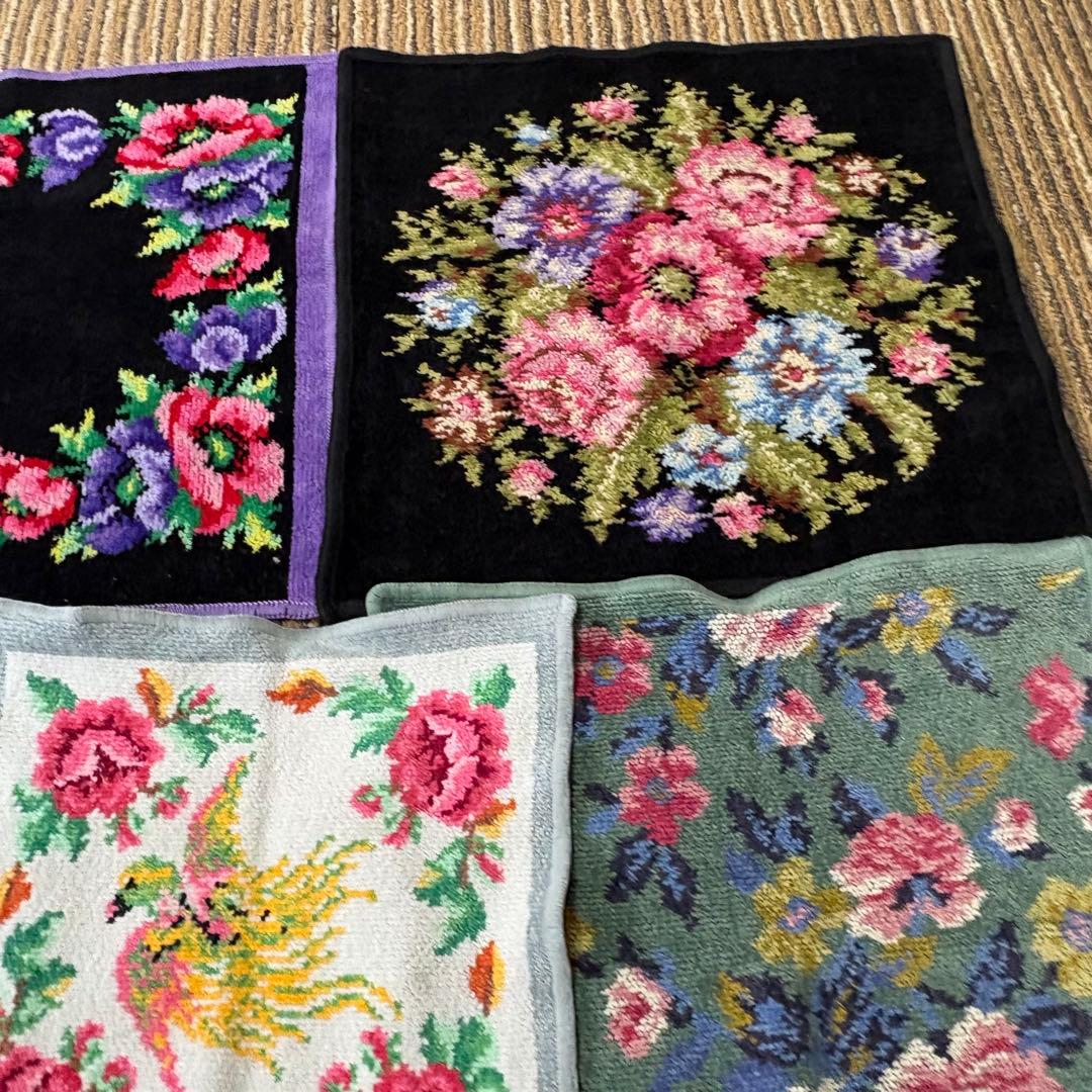 FEILER フェイラー　ハンカチタオル１０枚　シェニール織　花柄など