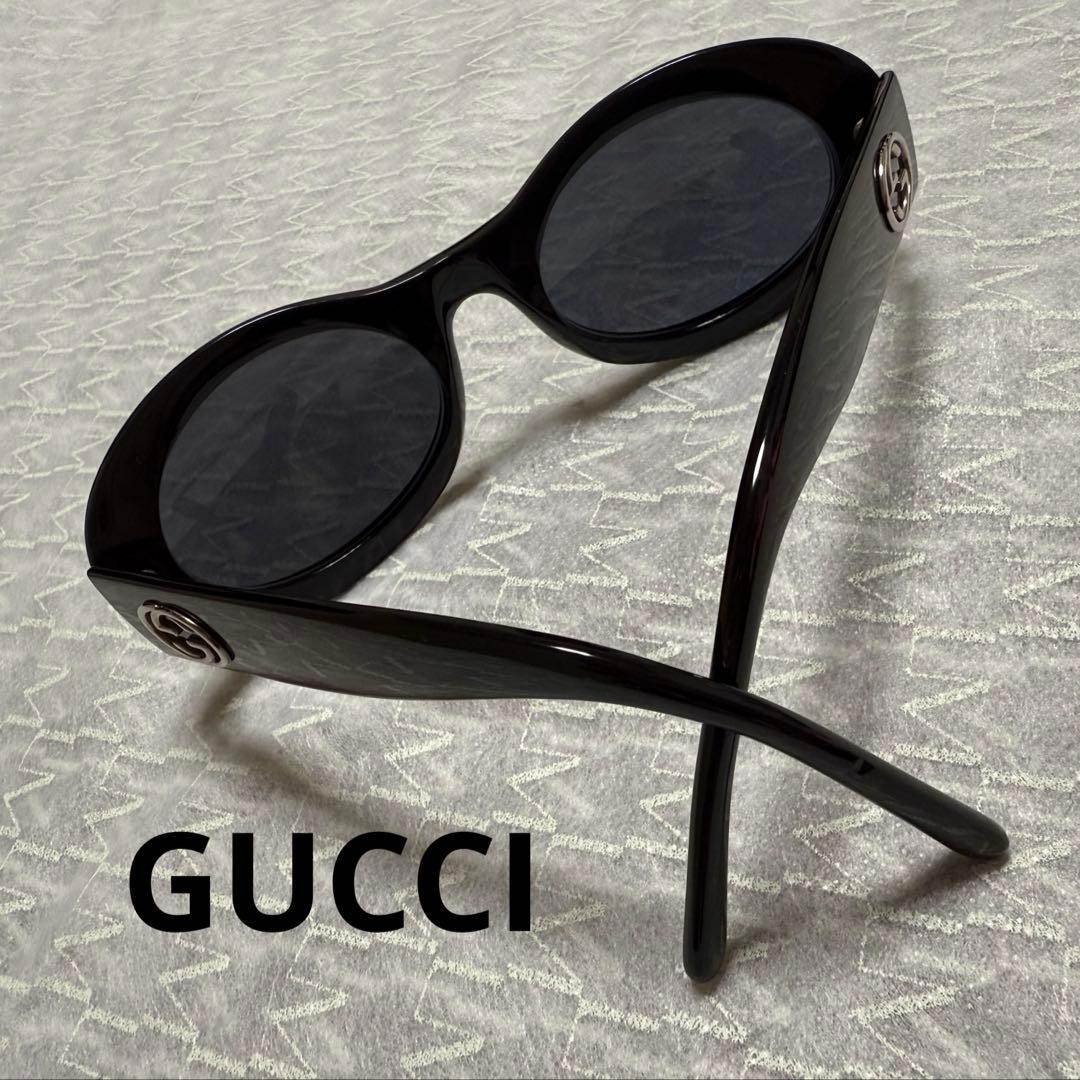 【保存袋付】グッチ GG 2400/N/S 807 ブラックサングラス オーバル