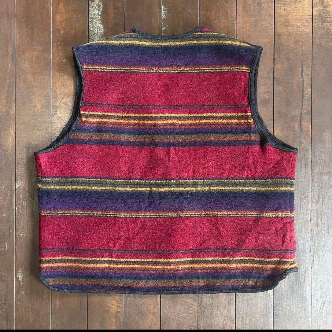 USA製！！【Woolrich ウールリッチ】ヴィンテージウールベスト XL