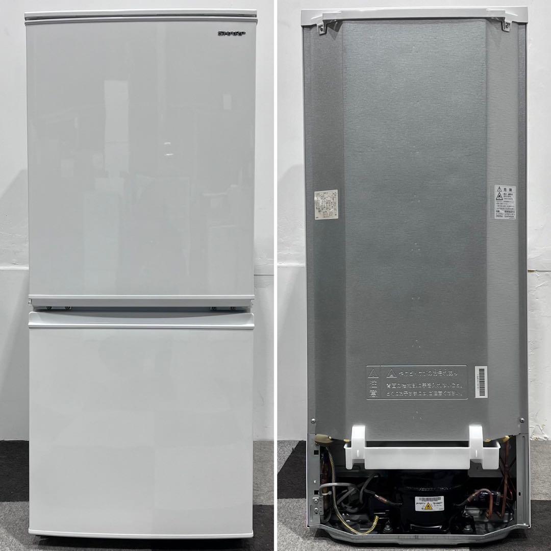 SHARP 冷蔵庫 SJ-D14FJ-W 137L 2020家電 Fe2071