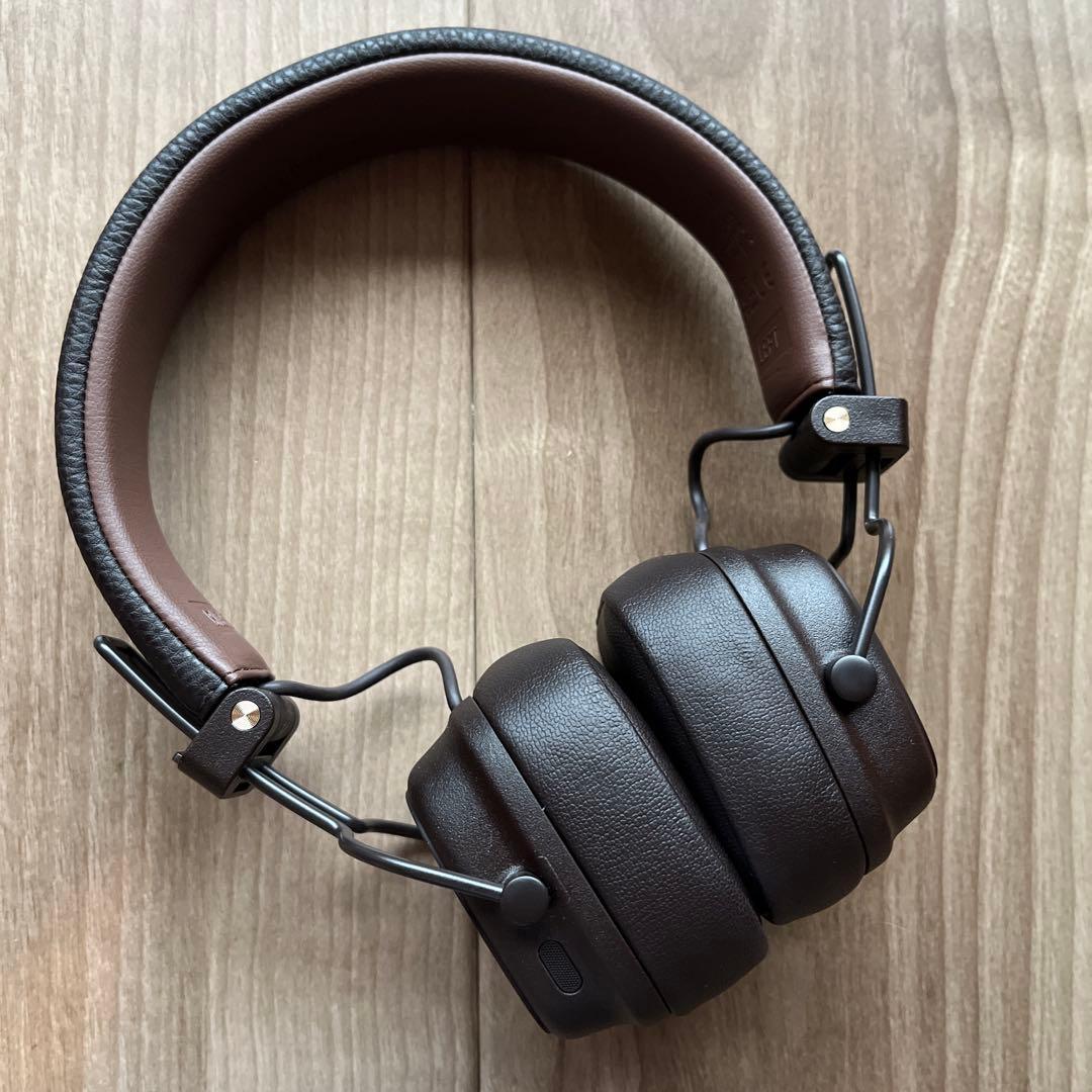 極美品　Marshall major ⅴ マーシャルヘッドホン　ブラウン