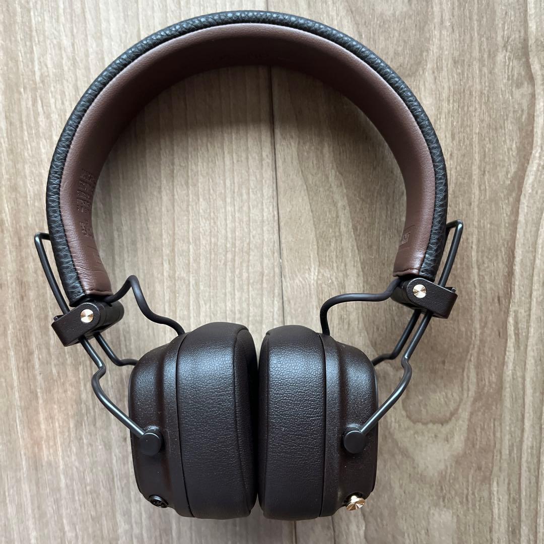 極美品　Marshall major ⅴ マーシャルヘッドホン　ブラウン