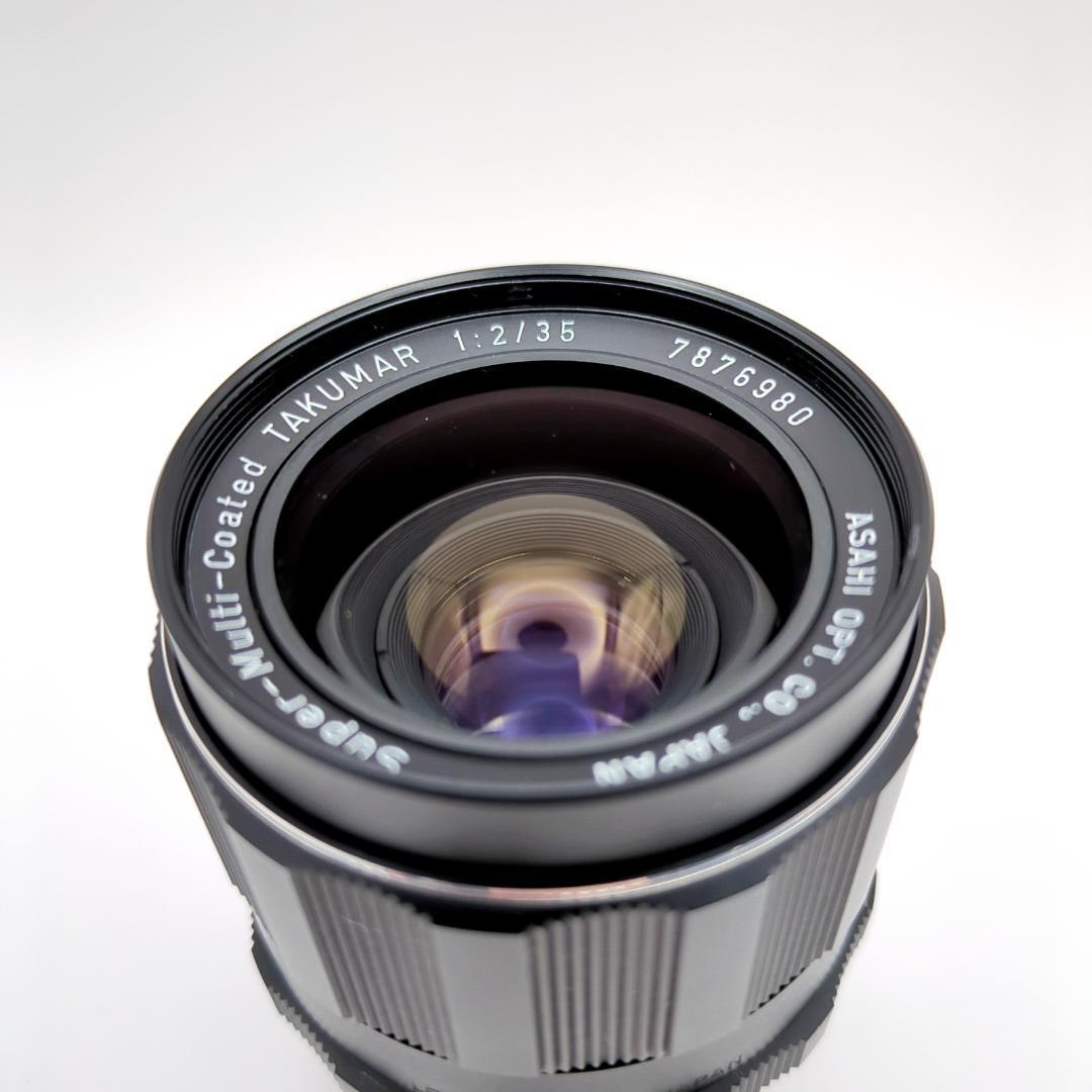 PENTAX SMC TAKUMAR 35mm f2 レンズ M42 フード付