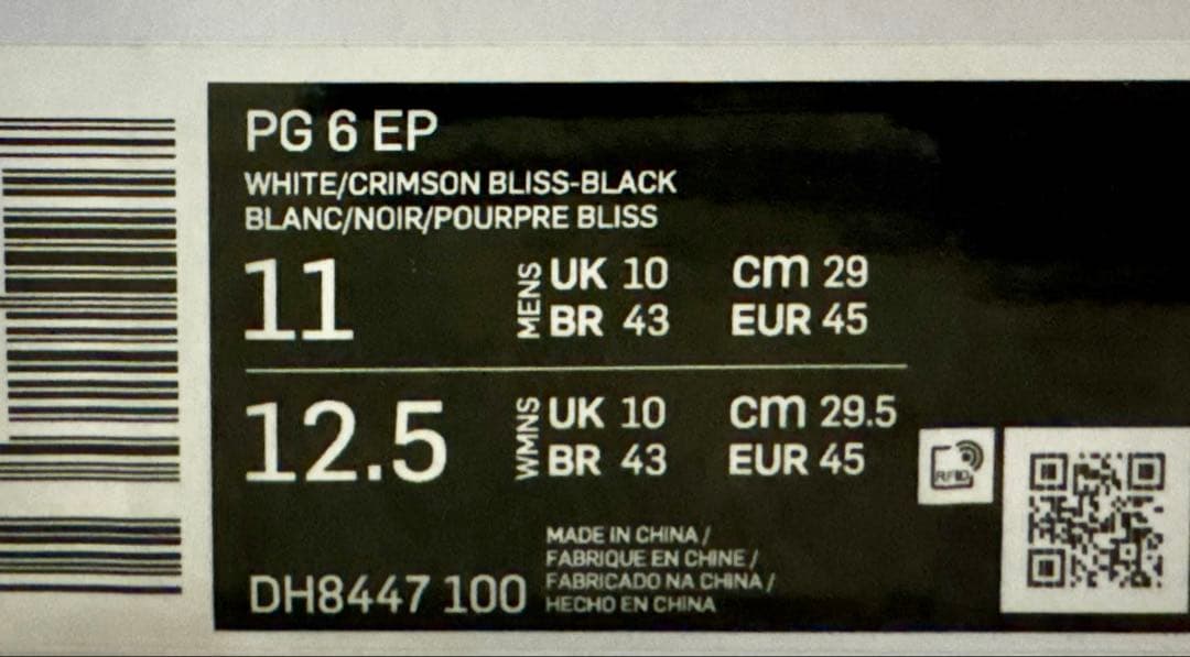 Nike PG 6 EP PG6 ナイキ　29cm