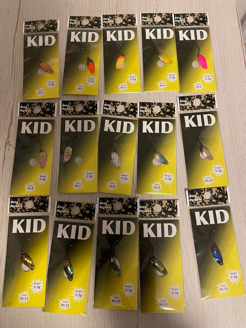 全色セット ディープパラドックス キッド　0.3g