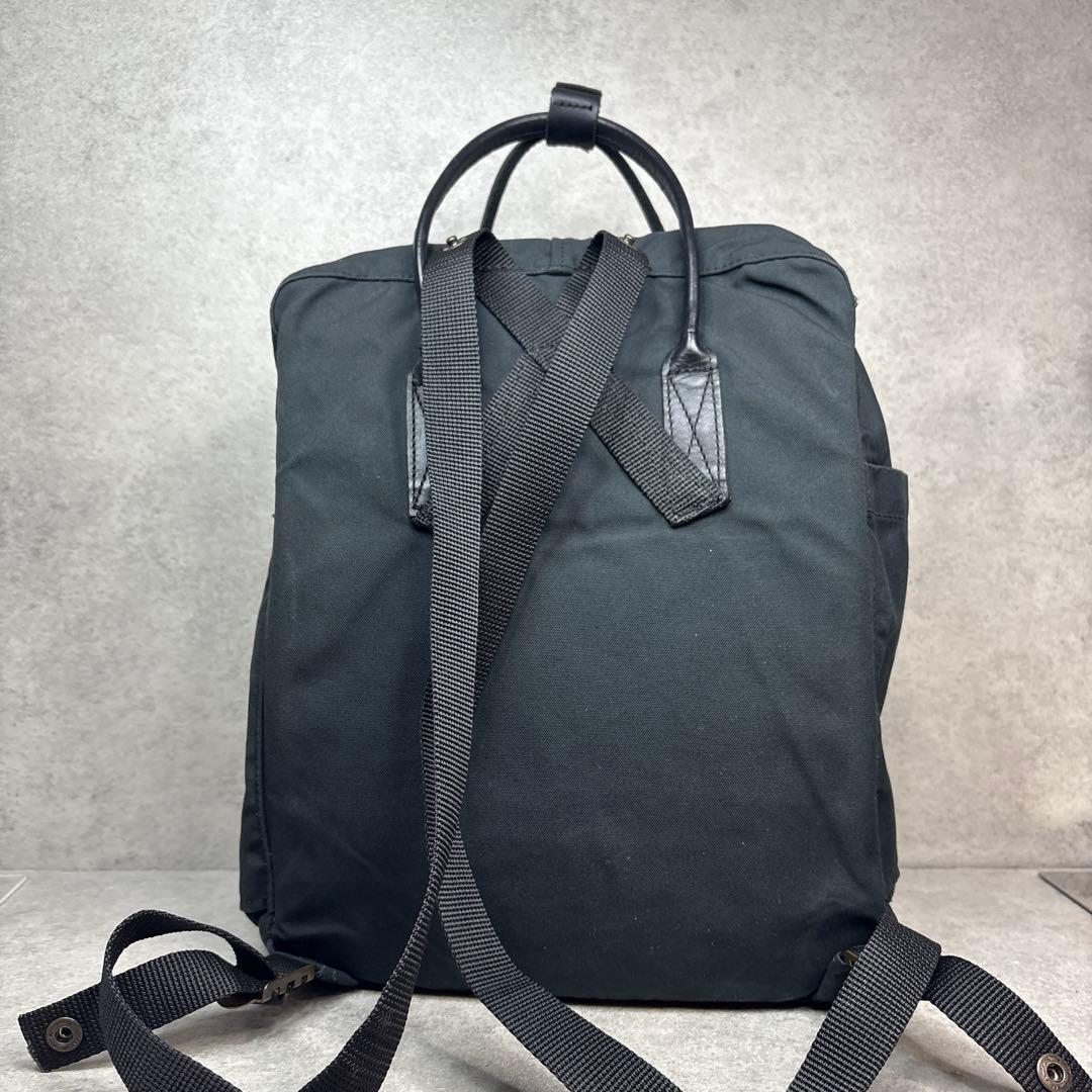 美品！カンケンリュックサック バッグ フェールラーベン 16L ブラック 本革