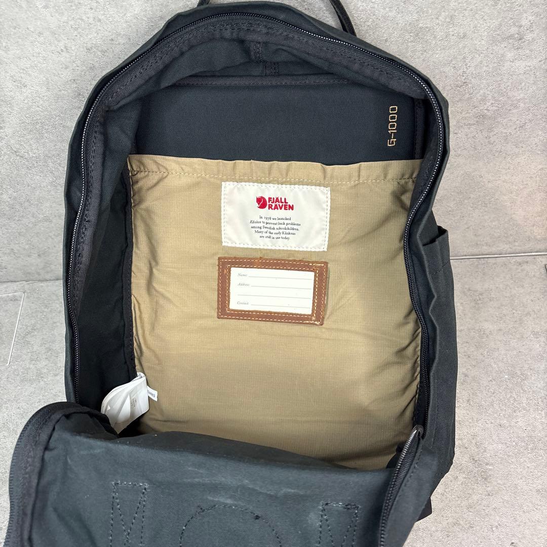 美品！カンケンリュックサック バッグ フェールラーベン 16L ブラック 本革