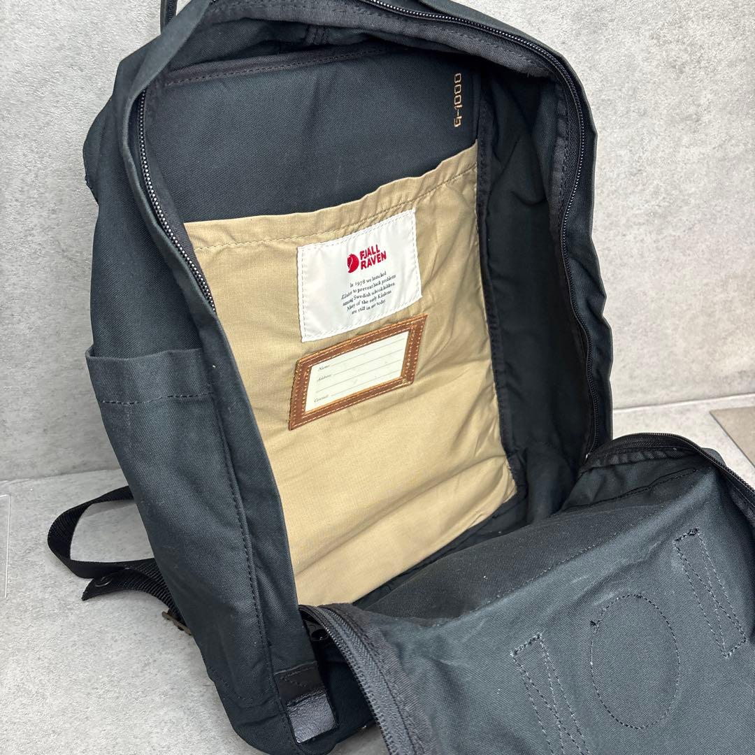 美品！カンケンリュックサック バッグ フェールラーベン 16L ブラック 本革