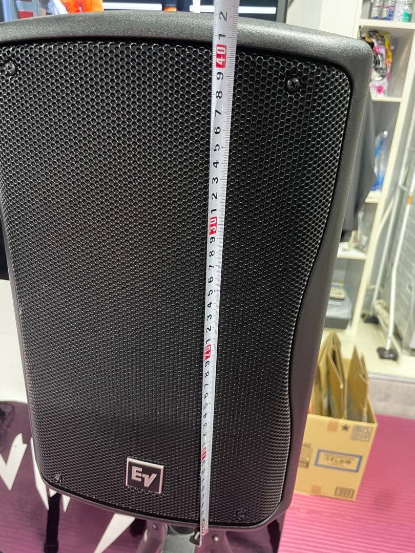 EV スピーカー スタンド付き　電源ケーブル　他ケーブル付き
