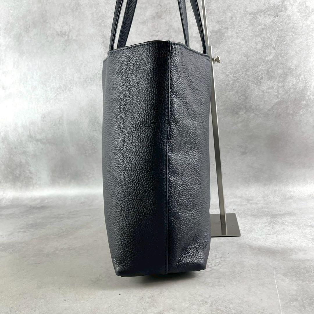 美品 ハッシュタグ メンズ ビジネス トートバッグ A4収納 肩掛け シボ革