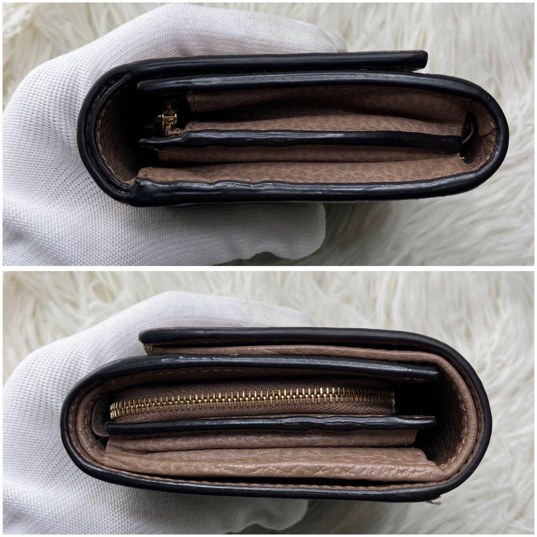 ハイジ様✨GUCCI 二つ折り財布 GG マーモント レザー ベージュ