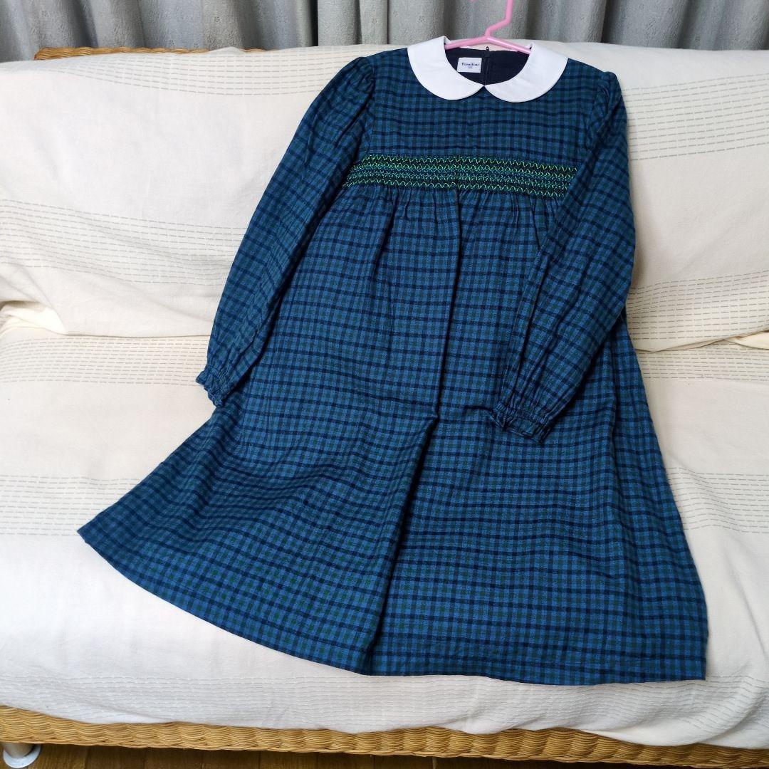 ファミリア　スモッキングワンピース