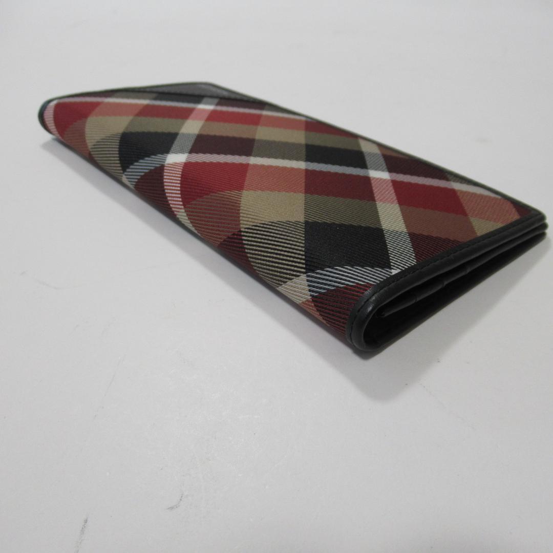 ブラックレーベルクレストブリッジ新品レッド ロングウォレット / 長財布