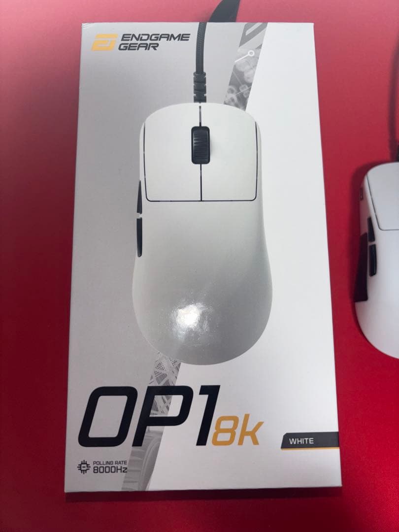 OP1 8K ホワイト マウス 本体+軽量化パーツ