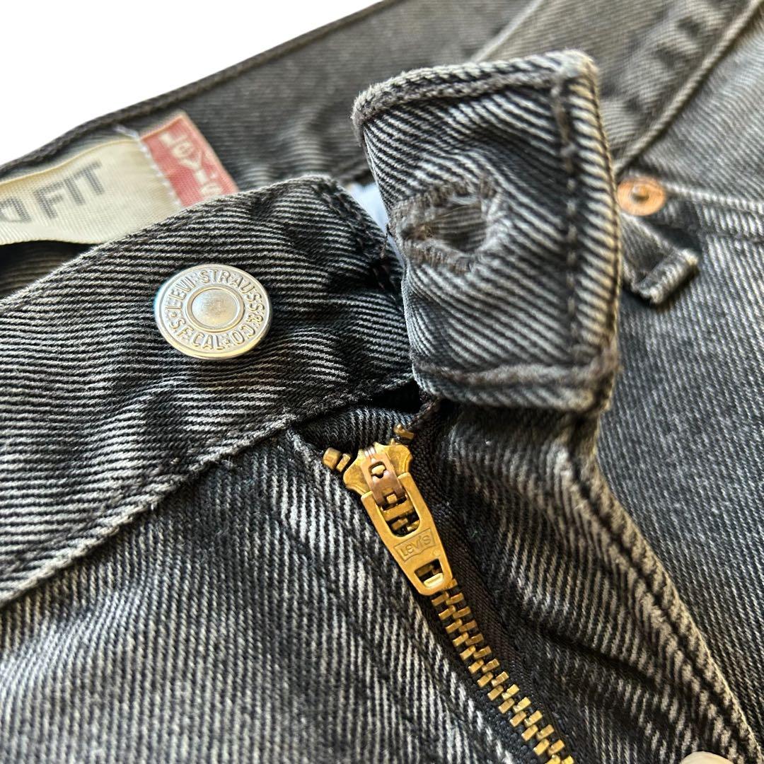 リーバイス 550 ブラックデニム バギーパンツ W36 L29 墨黒 ゆるだぼ