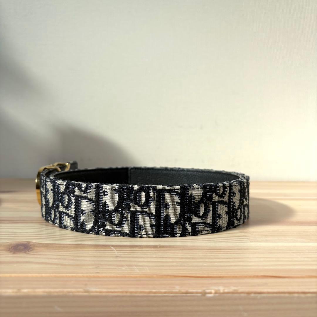 未使用級　Christian Dior CDロゴバックル　トロッター　ベルト