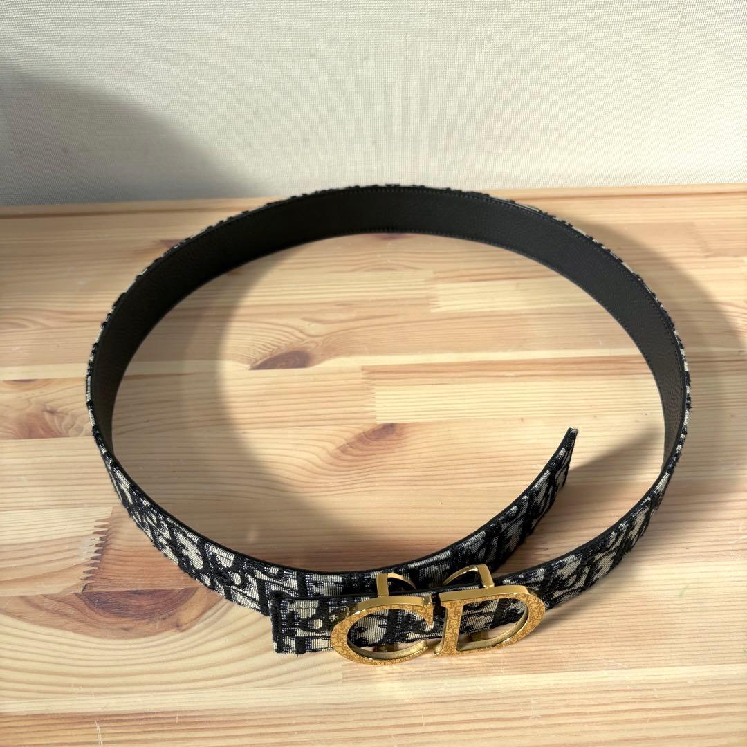 未使用級　Christian Dior CDロゴバックル　トロッター　ベルト